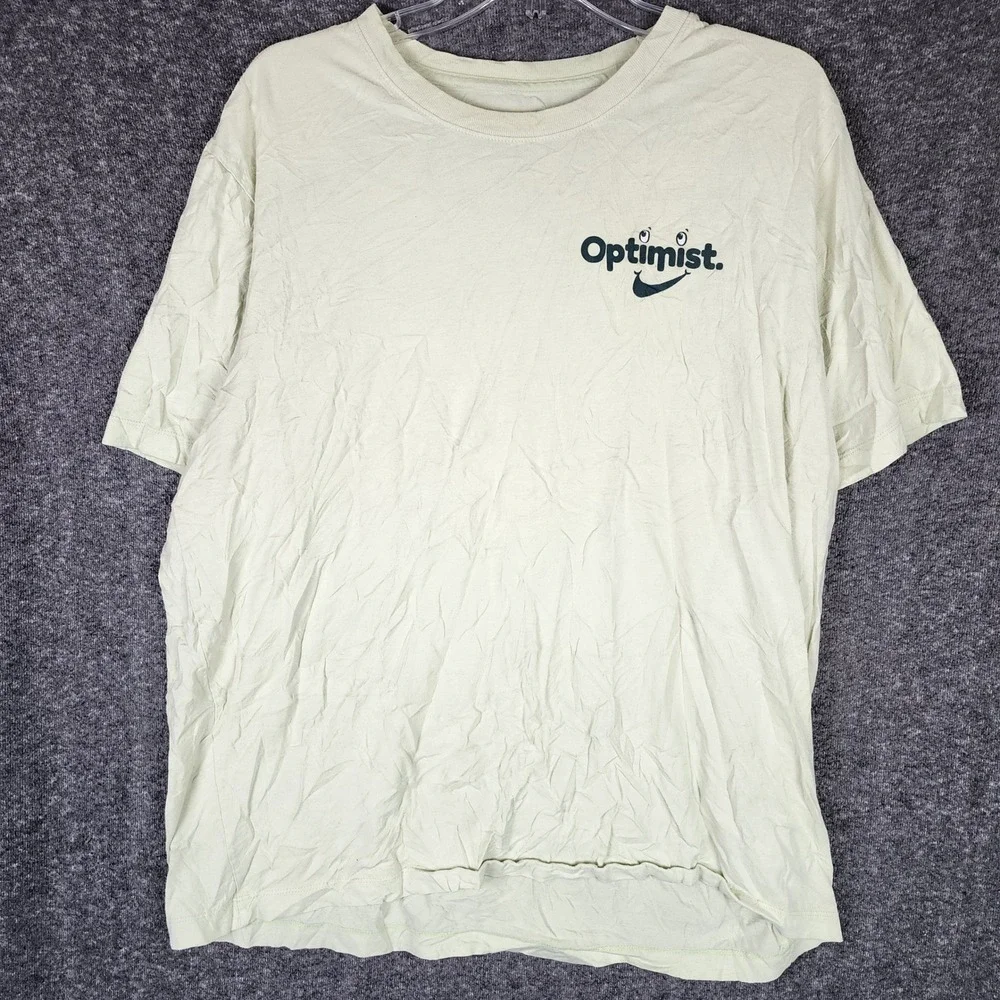 Nike Product Type Mens XL The Nike Tee Lime Green Optimist Graphic EUC